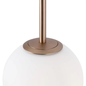 Pendant Light Gold-colored Metal Matte White Glass Spheres Cluster Design – Basic Form | Maytoni