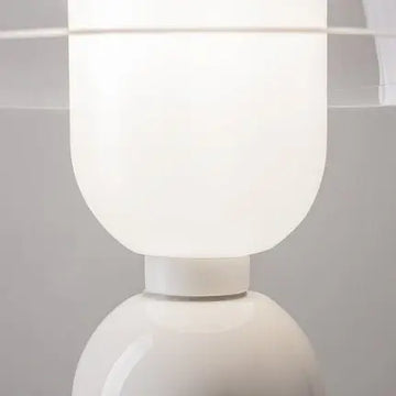 Tischleuchte – Weißes Metall, Keramik und Glas, 1× E14 Fassung, 40 W Leistung, Ø30 cm - Memory | Maytoni