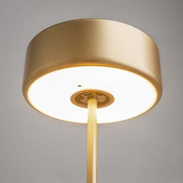 Tischleuchte Glasfuß Goldener Kopf & Touch - Dimmer – AI Collaboration | Maytoni - Esszett Luxury | Stilvolles Wohnen mit Charakter