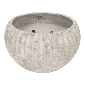 Kerze aus Zement mit Outdoor - Design dreifachem Lichtpunkt & strukturierter Oberfläche L – Yasmeene | PTMD - Esszett Luxury | Stilvolles Wohnen mit Charakter