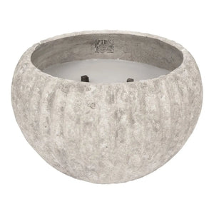 Candle – Cement Design, Cream Color, Three Wicks, L – Yasmeene | PTMD