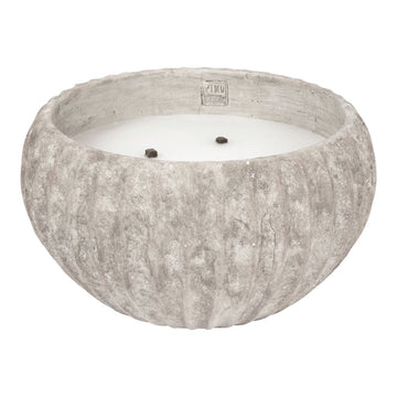 Kerze aus Zement mit Outdoor - Design vierfachem Lichtpunkt & strukturierter Oberfläche XL – Yasmeene | PTMD - Esszett Luxury | Stilvolles Wohnen mit Charakter