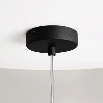 Pendant Light Clear Mirrored Double Shade Opal Glass Inner Shade & Black Metal Base – Duality | Maytoni