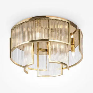 Ceiling Lamp Gold Finish & Crystal Elements - Frame | Maytoni