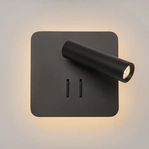 Wandleuchte – Schwarzes Aluminium, IP20 Schutz, Warmweiß, 13 cm Höhe - Ios 176 | Maytoni