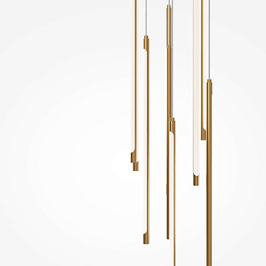 Pendelleuchte Gebürstetes Messingfinish & Matter Acryl-Diffusor – Light Stick | Maytoni