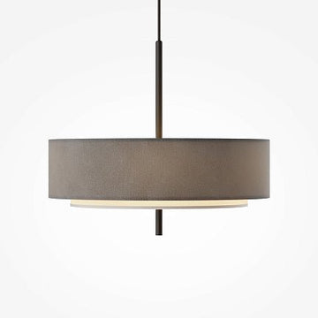 Pendelleuchte mit grauem Stoffschirm und PVC - Diffusor im modernen Design – Bergamo | Maytoni - Esszett Luxury | Stilvolles Wohnen mit Charakter