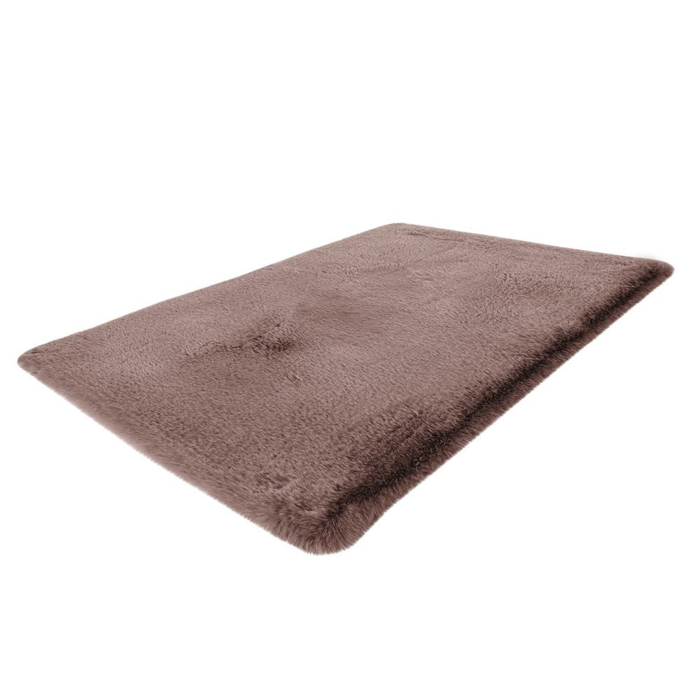 Badematte – Kunstfell Oberfläche, Hoher Flor, Rosa Farbton, 40 x 60 cm - Rabbit 525 | Kayoom