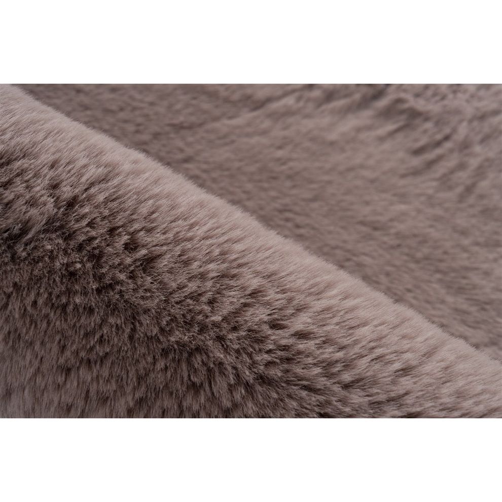Badematte – Kunstfell Oberfläche, Hoher Flor, Rosa Farbton, 40 x 60 cm - Rabbit 525 | Kayoom