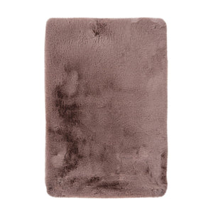 Badematte – Kunstfell Oberfläche, Hoher Flor, Rosa Farbton, 65 x 100 cm - Rabbit 525 | Kayoom