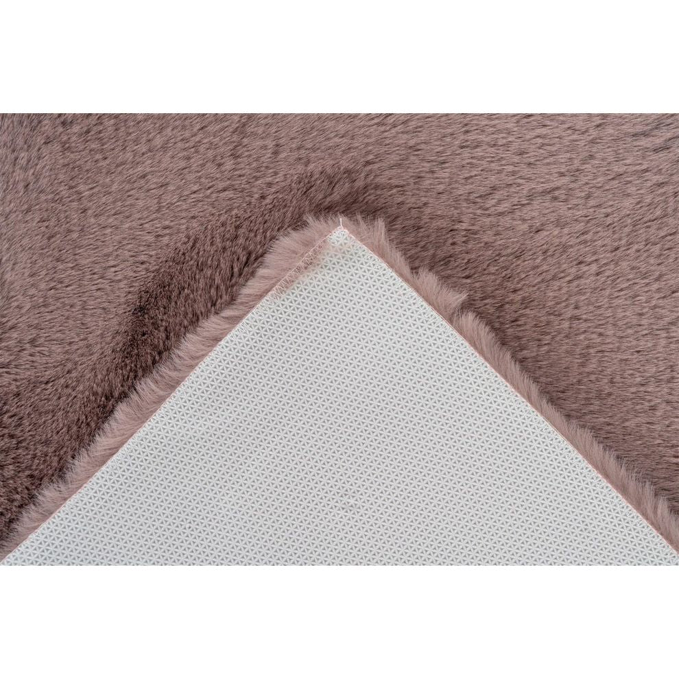 Badematte – Kunstfell Oberfläche, Hoher Flor, Rosa Farbton, 65 x 100 cm - Rabbit 525 | Kayoom