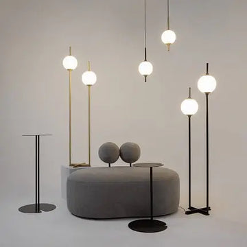 Pendant Light Black Metal Frame with White Glass Shade – The Sixth Sense Z020PL-L6B3K | Maytoni