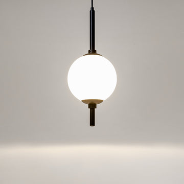 Pendant Light Black Metal Frame with White Glass Shade – The Sixth Sense Z020PL-L6B3K | Maytoni