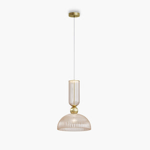 Pendelleuchte – Gold Ton, Kognak Glas, 60 W - Antic | Maytoni