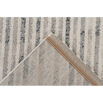Teppich – Beige Grau, Grafisches Muster, Polypropylen 150 cm - Rhombus 125 | Kayoom