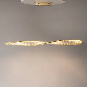 Pendelleuchte – Messingfarbenes Metall, 36 W Leistung, Warmweiß, 120 cm Länge - Krone | Maytoni