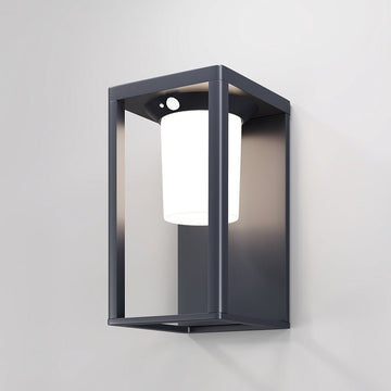 Wandleuchte aus grafitfarbenem Aluminium, solarbetriebenes LED mit Bewegungsmelder – Shatter | Maytoni - Esszett Luxury | Stilvolles Wohnen mit Charakter