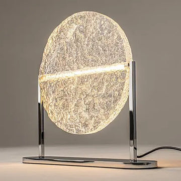 Chrome Table Lamp, Decorative Clear Glass & Integrated LED – Mangata | Maytoni