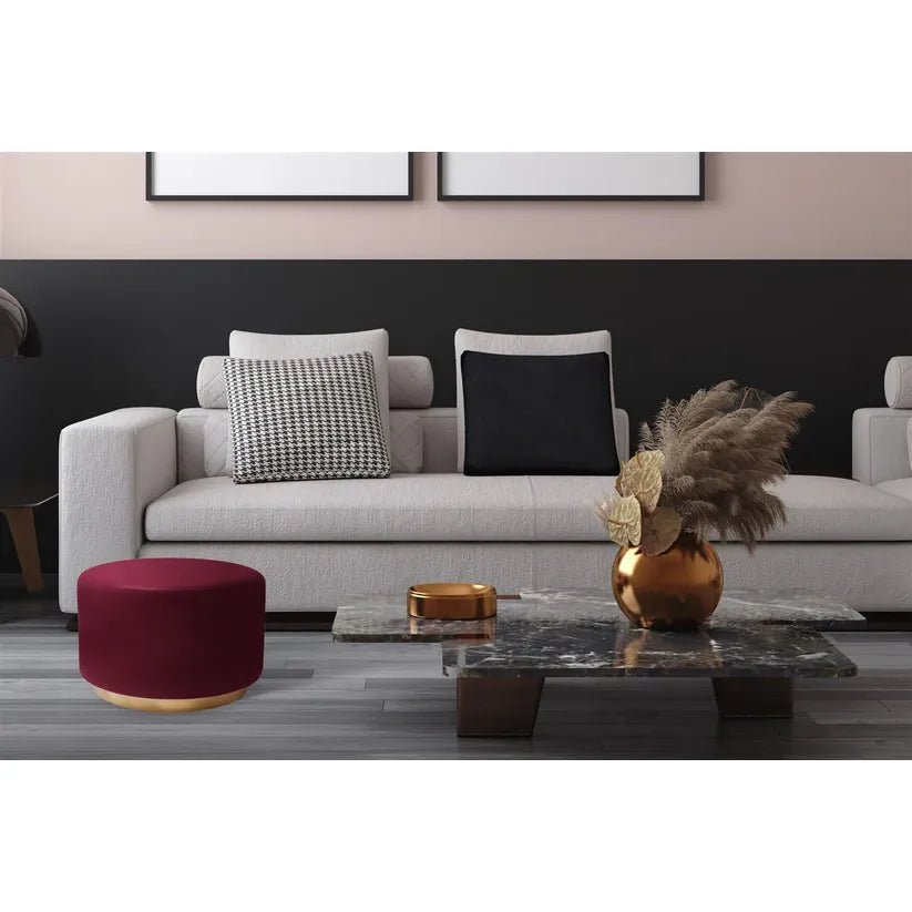 Tisch Samtbezug Metallgestell goldfarbene Basis – Art Deco 275 | Kayoom - Esszett Luxury | Stilvolles Wohnen mit Charakter