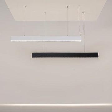 Pendelleuchte Weißes Aluminiumgehäuse mit mattiertem Polycarbonat - Diffusor, integrierter LED und modernem Design – Arc | Maytoni - Esszett Luxury | Stilvolles Wohnen mit Charakter