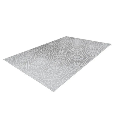 Teppich – Hexagon Muster, Geprägte Oberfläche, Grau Blau Design, 80 x 300 cm - Monroe 225 | Kayoom