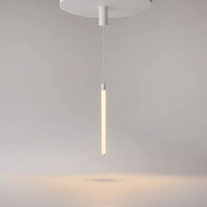 Pendelleuchte – Weißes Aluminium, 10W LED, Warmweiß Licht, Ø3 cm  - Ray | Maytoni