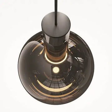 Pendelleuchte – Schwarzes Metall, Warmweißes Licht, 4 W Leistung, Ø20 cm - Nebula | Maytoni