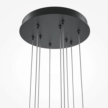 Pendelleuchte – Schwarzes Aluminium, 46 W Leistung, Warmweiß, 353 cm Höhe - Light Stick | Maytoni
