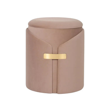 Hocker weicher Samtbezug runder Sitzkomfort modernes Design – Forcet 125 | Kayoom - Esszett Luxury | Stilvolles Wohnen mit Charakter