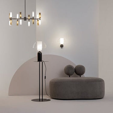 Tischleuchte mit modernem Metall - , Keramik - und Glas - Akzent, dimmbar und energiesparender LED – Memory | Maytoni - Esszett Luxury | Stilvolles Wohnen mit Charakter