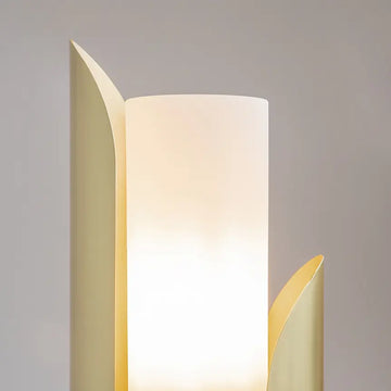 Table Lamp Gold-Colored Metal Frame Frosted Cylindrical Glass Shade & Modern Design – Cipresso | Maytoni