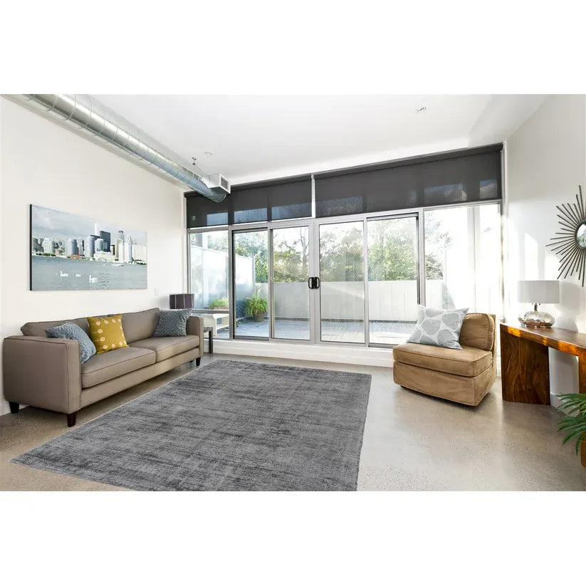 Viscose Rug with Retro Design Cotton Back & Suitable for Underfloor Heating – Luxury 110 | Kayoom