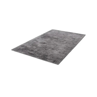Teppich – Graue Töne, Retro Muster, Edler Viskoseflor, 230 cm - Luxury 110 | Kayoom