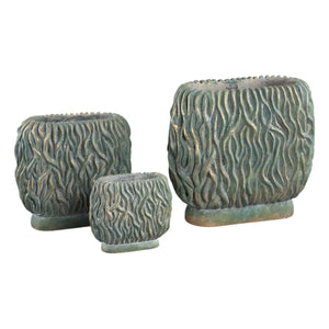 Zementtopf - Brendan Green 30.0 x 15.0 x 28.0 cm von PTMD - Esszett Luxury | Stilvolles Wohnen mit Charakter