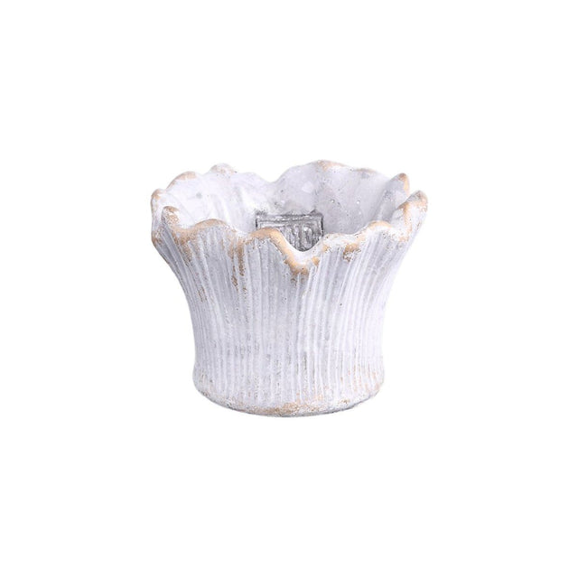 Zementtopf - Casor 12.0 x 12.0 x 9.0 cm von PTMD - Esszett Luxury | Stilvolles Wohnen mit Charakter