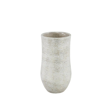 Zementtopf - Dorin White 16.0 x 16.0 x 30.0 cm von PTMD - Esszett Luxury | Stilvolles Wohnen mit Charakter