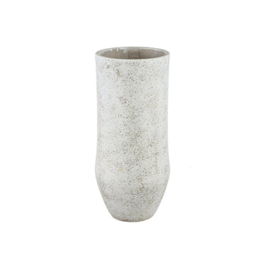Zementtopf - Dorin White 20.0 x 20.0 x 45.0 cm von PTMD - Esszett Luxury | Stilvolles Wohnen mit Charakter