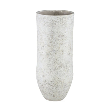 Zementtopf - Dorin White 24.0 x 24.0 x 55.0 cm von PTMD - Esszett Luxury | Stilvolles Wohnen mit Charakter