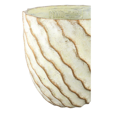Zementtopf - Sharlae 40.0 x 40.0 x 40.0 cm Creme 1 von PTMD - Esszett Luxury | Stilvolles Wohnen mit Charakter