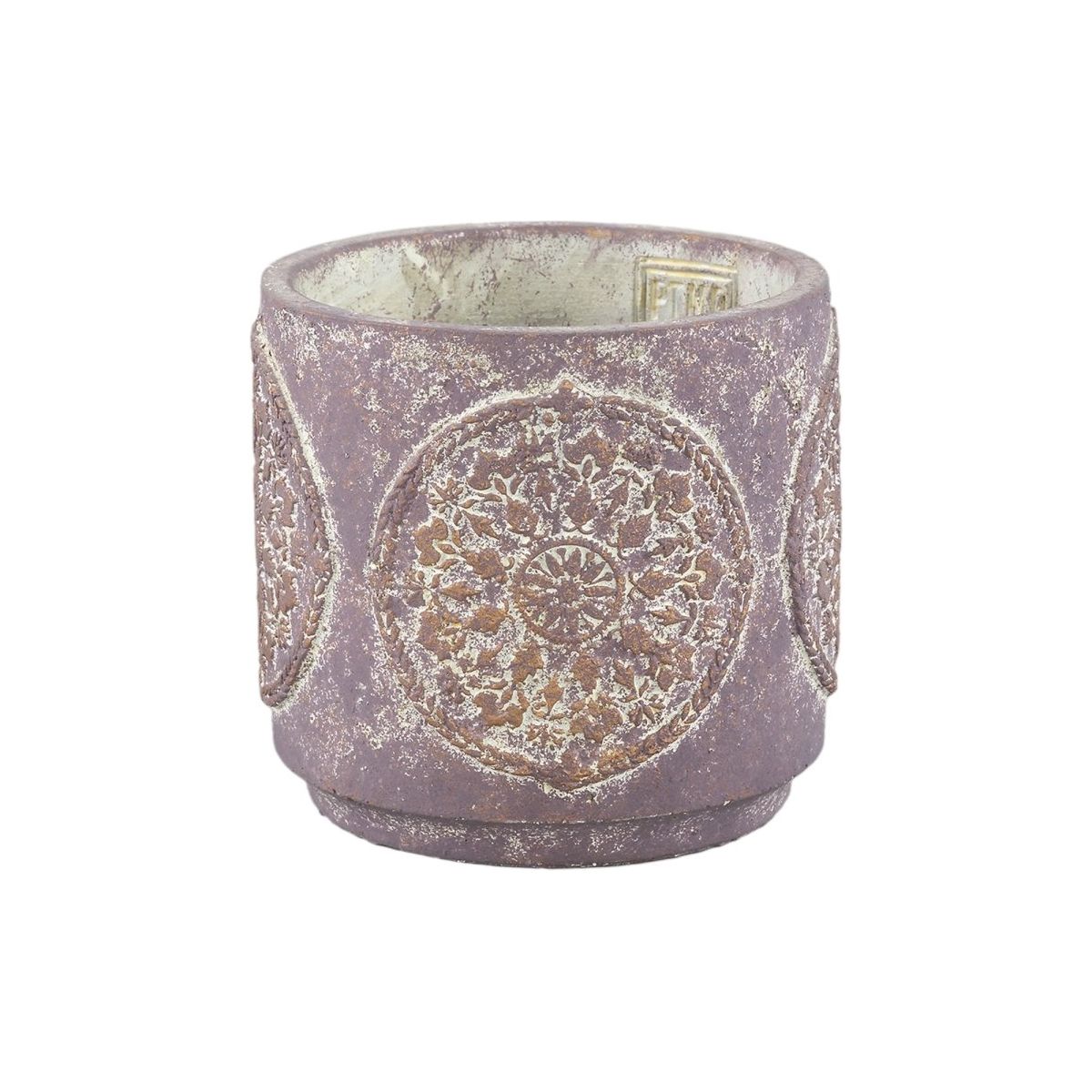 Zementtopf - Tomisin Purple 14.0 x 14.0 x 13.0 cm von PTMD - Esszett Luxury | Stilvolles Wohnen mit Charakter