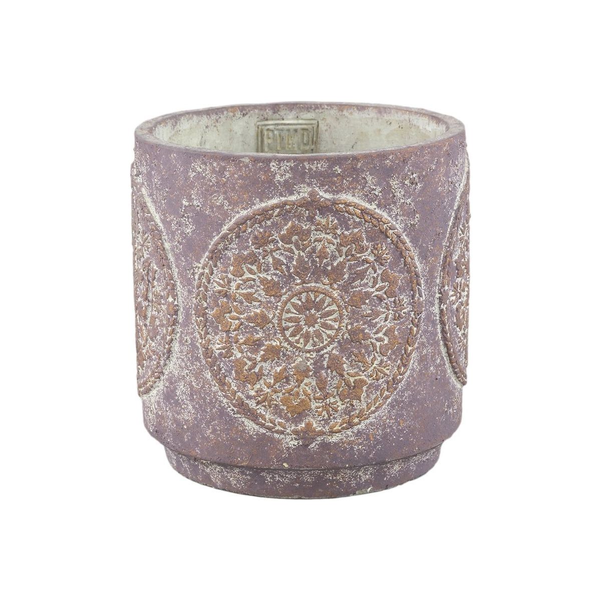 Zementtopf - Tomisin Purple 16.0 x 16.0 x 17.0 cm von PTMD - Esszett Luxury | Stilvolles Wohnen mit Charakter