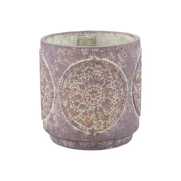 Zementtopf - Tomisin Purple 16.0 x 16.0 x 17.0 cm von PTMD - Esszett Luxury | Stilvolles Wohnen mit Charakter