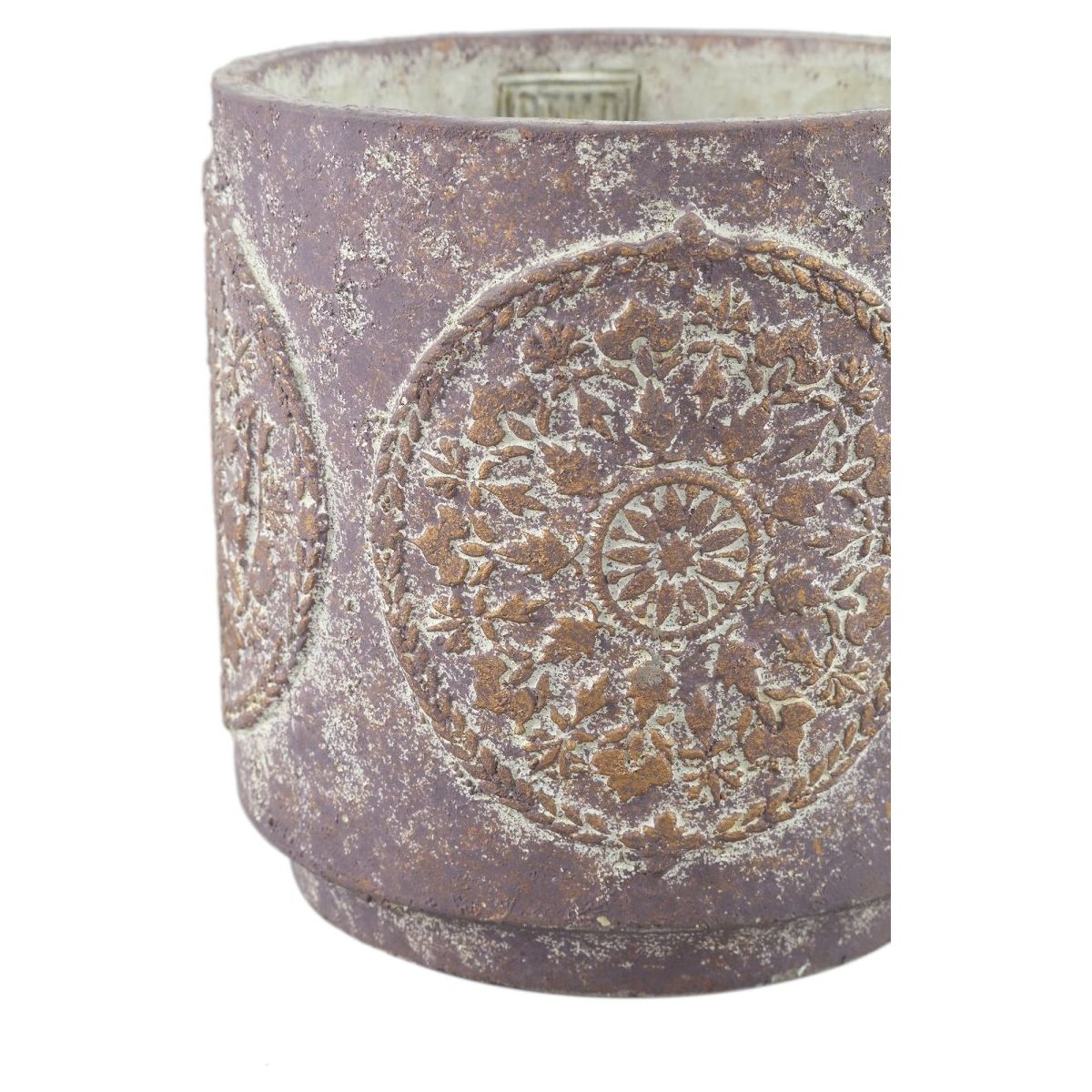 Zementtopf - Tomisin Purple 16.0 x 16.0 x 17.0 cm von PTMD - Esszett Luxury | Stilvolles Wohnen mit Charakter