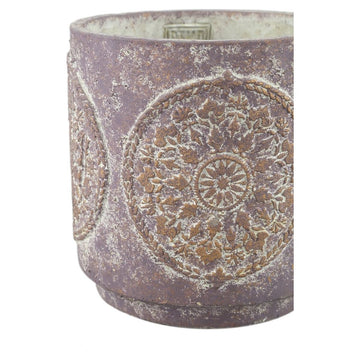 Zementtopf - Tomisin Purple 16.0 x 16.0 x 17.0 cm von PTMD - Esszett Luxury | Stilvolles Wohnen mit Charakter
