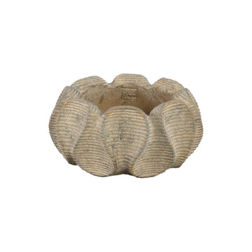 Zementtopf - Waxy Brown 25.0 x 25.0 x 12.0 cm von PTMD - Esszett Luxury | Stilvolles Wohnen mit Charakter
