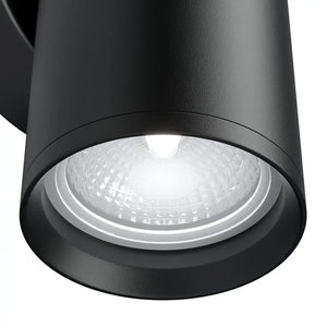 Wandleuchte – Schwarzes Aluminium, 2× GU10 Fassung, 10 W Leistung, 15 cm Höhe - Focus S | Maytoni