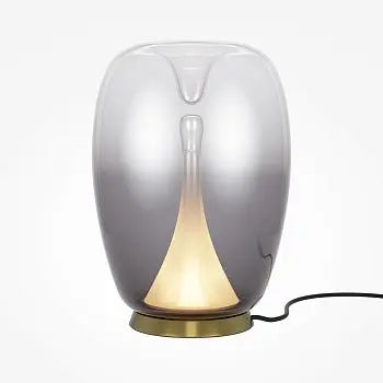 Table Lamp Double Glass Shade Opal Inner & Transparent/Gradient Outer Shade – Splash | Maytoni