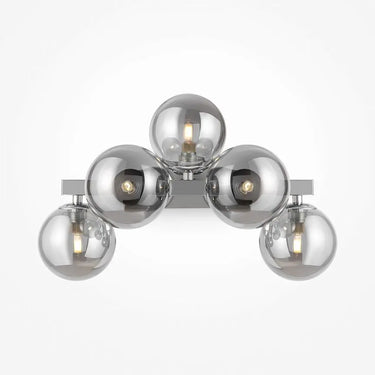 Wall light with chrome finish and smoked glass diffusers – Dallas | Maytoni