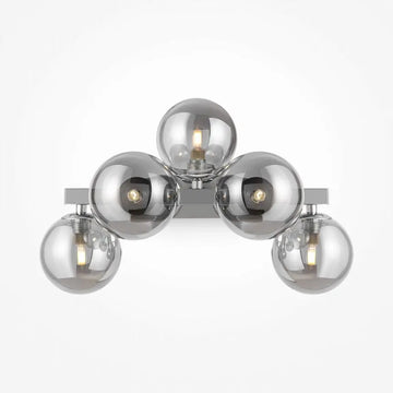 Wall light with chrome finish and smoked glass diffusers – Dallas | Maytoni