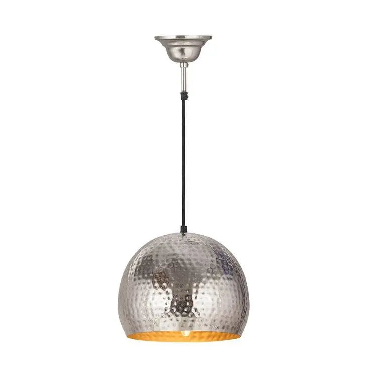 Pendelleuchte – Nickelfarbenes Eisen, Industrieller Stil, Warmes Licht, 21 cm - Factory Style Small | Kayoom
